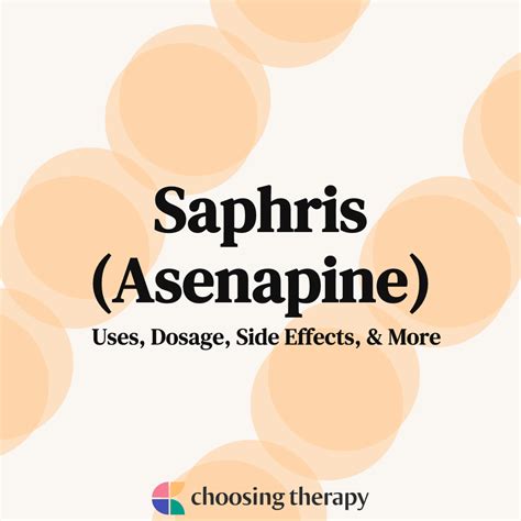Saphris: Schizophrenia Uses, Side Effects, Dosage .